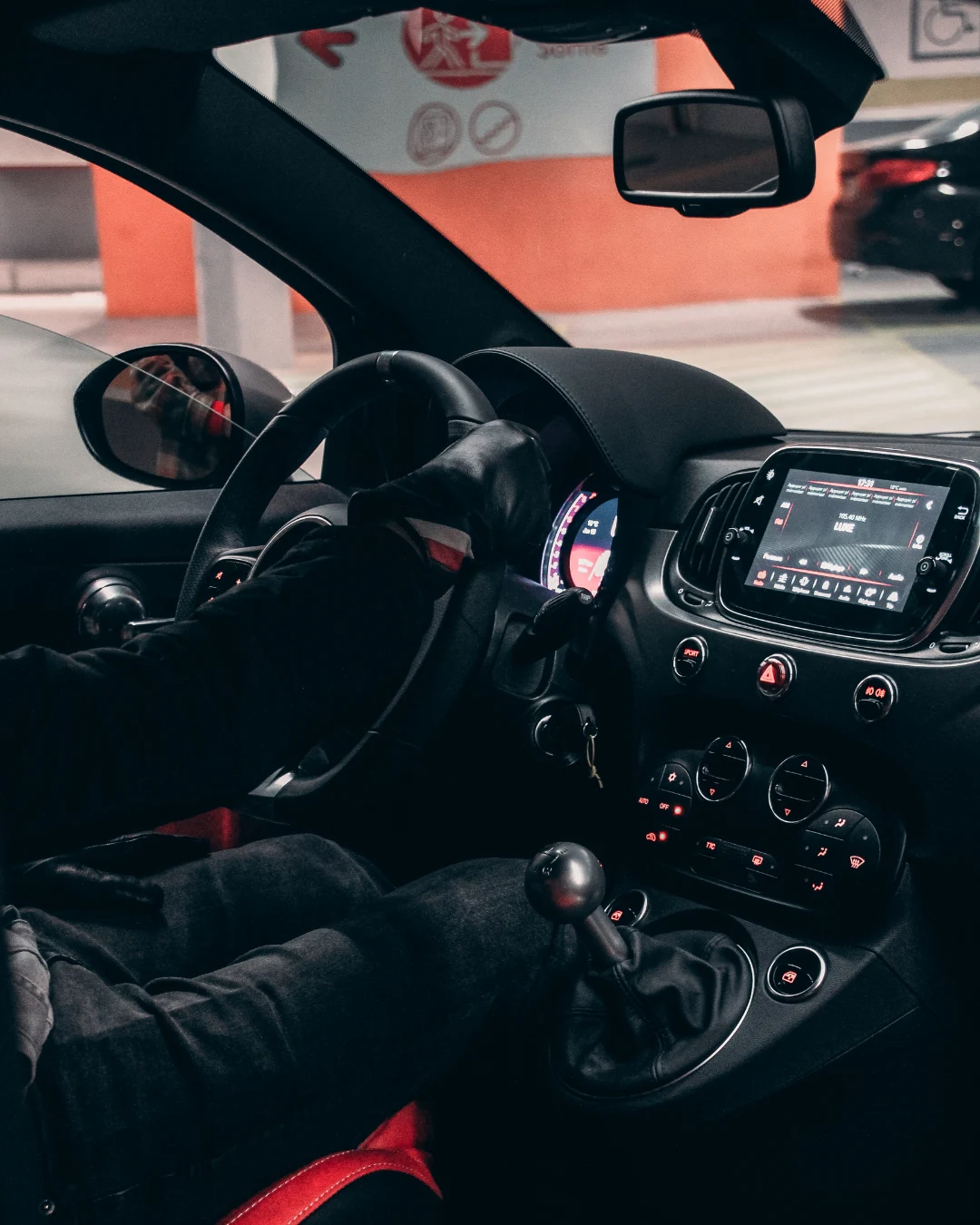 Illustrative vehicle interior image